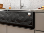 KOHLER K-29825-CM2 Cairn 34" Undermount Single-Bowl Farmhouse Kitchen Sink With Faceted Design - Matte Brown