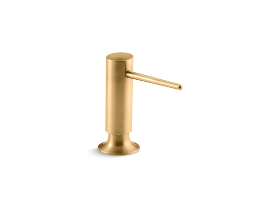 KOHLER K-1995-2MB Contemporary Design Soap/Lotion Dispenser In Vibrant Brushed Moderne Brass