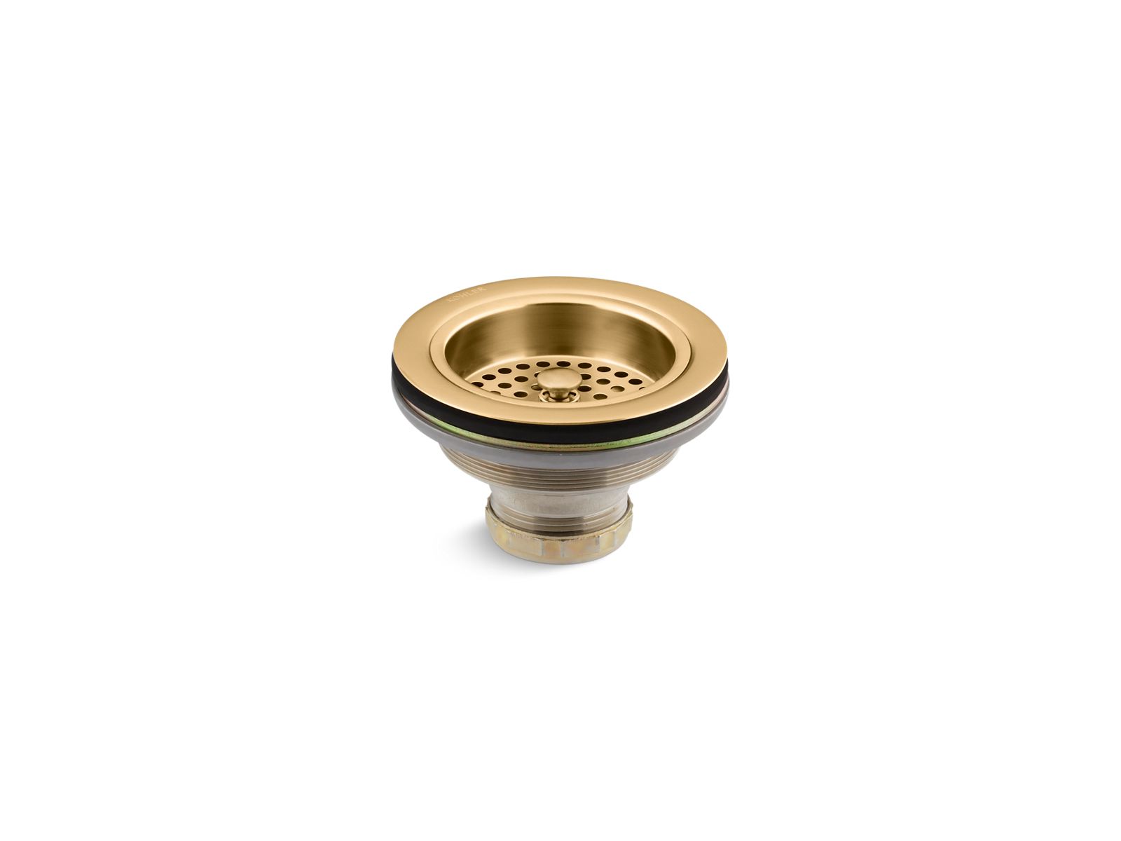 KOHLER K-8799-2MB Duostrainer Sink drain and strainer basket, less tailpiece - Vibrant Brushed Moderne Brass