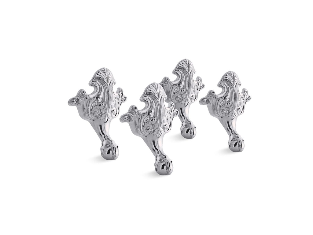 KOHLER K-1103-CP Iron Works Historic Ball-And-Claw Feet - Polished Chrome