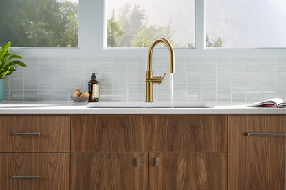 KOHLER K-22972-VS Crue Pull-down kitchen sink faucet with three-function sprayhead - Vibrant Stainless