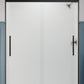 KOHLER K-707600-8D3-BL Pleat Frameless Sliding Shower Door, 79-1/16" H X 54-5/8 - 59-5/8" W, With 5/16" Thick Frosted Glass In Matte Black