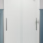 KOHLER K-707601-8D3-SHP Pleat Frameless Sliding Shower Door, 79-1/16" H X 44-5/8 - 47-5/8" W, With 5/16" Thick Frosted Glass In Bright Polished Silver