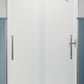 KOHLER K-707601-8L-SHP Pleat Frameless Sliding Shower Door, 79-1/16" H X 44-5/8 - 47-5/8" W, With 5/16" Thick Crystal Clear Glass In Bright Polished Silver