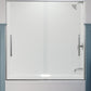 KOHLER K-707602-8L-SHP Pleat 63-9/16" H Sliding Bath Door With 5/16"-Thick Glass In Bright Polished Silver