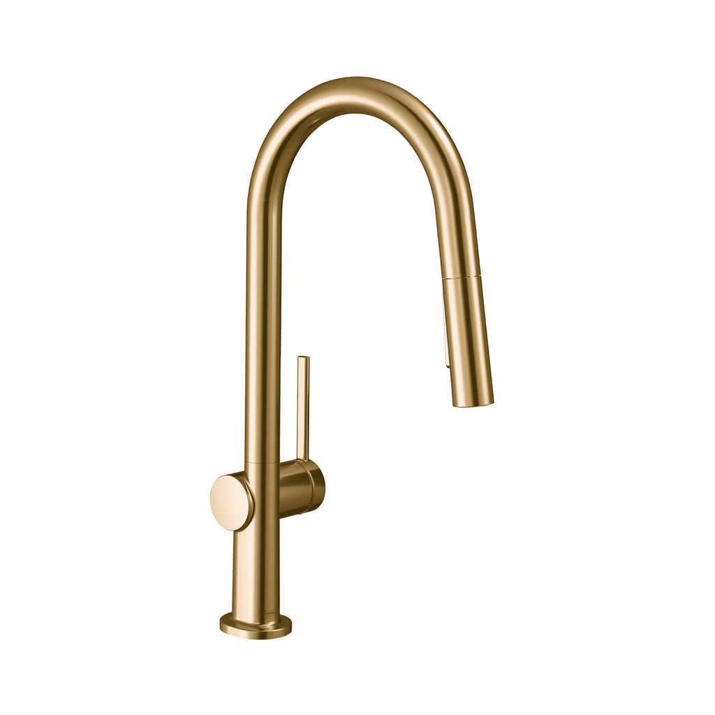 HANSGROHE 72846141 Talis N HighArc Kitchen Faucet, A-Style 2-Spray Pull-Down, 1.75 GPM - Brushed Bronze