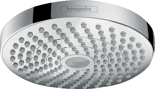 HANSGROHE 26549001 Croma Select S Showerhead 180 2-Jet, 1.5 GPM - Chrome
