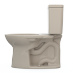 TOTO CST776CSFG#03 Drake  Two-Piece Elongated 1.6 Gpf Universal Height Tornado Flush Toilet With Cefiontect - Bone