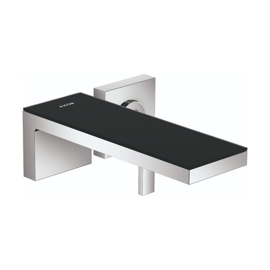 AXOR 47060601 MyEdition Wall-Mounted Single-Handle Faucet Trim, 1.2 GPM - Chrome / Black Glass