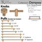 TOP KNOBS TK3254HB Dempsey 6 5/16" Center to Center Bar Pull - Honey Bronze