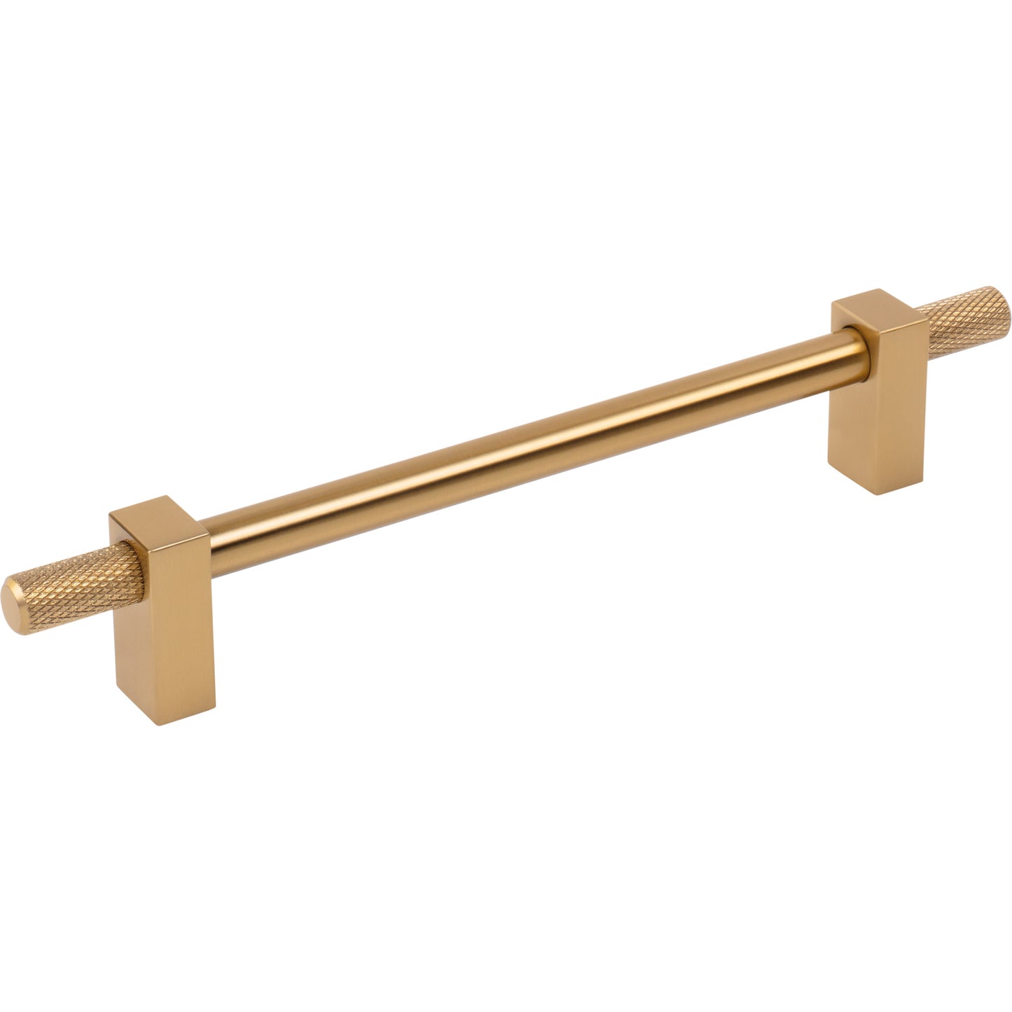 JEFFREY ALEXANDER 698-160SBZ Larkin Knurled Ends 160 mm Center-to-Center Bar Pull - Satin Bronze