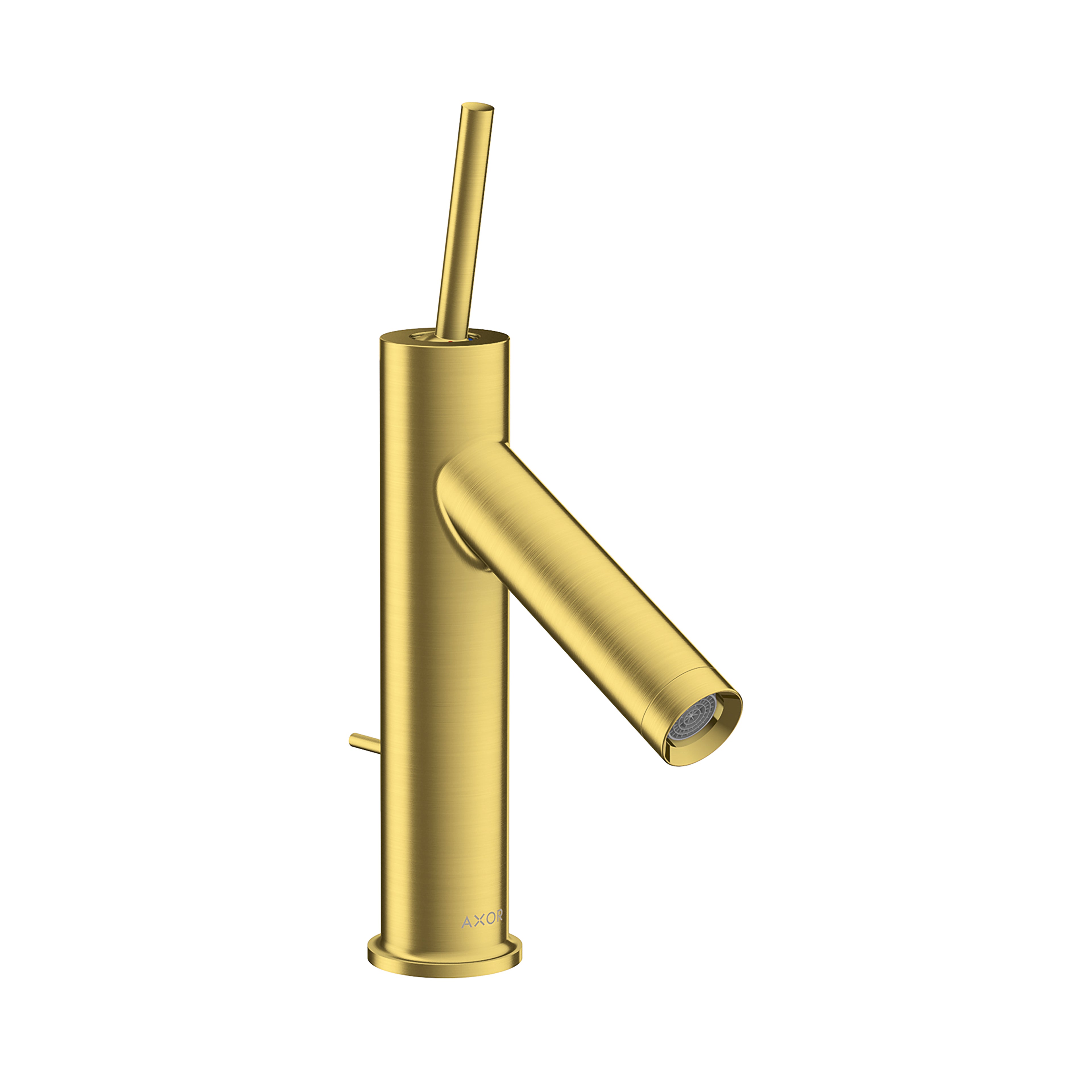 AXOR 10111251 Starck Single-Hole Faucet 90 with Pop-Up Drain, 1.2 GPM - Brushed Gold Optic