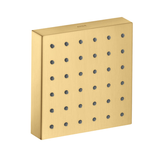 AXOR ShowerSolutions Shower Module 5" x 5" Square in Brushed Gold Optic