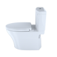 TOTO MS446124CEMFGN#01 Aquia IV Two-Piece Elongated Dual Flush 1.28 and 0.9 GPF Universal Height Toilet with CEFIONTECT , Cotton White