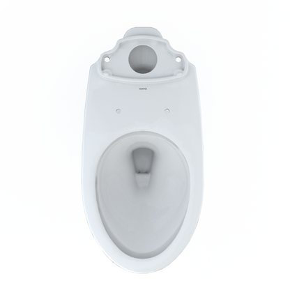 TOTO C776CEFG.10#01 Drake Elongated Universal Height Tornado Flush Toilet Bowl With 10 Inch Rough-In And Cefiontect - Cotton White