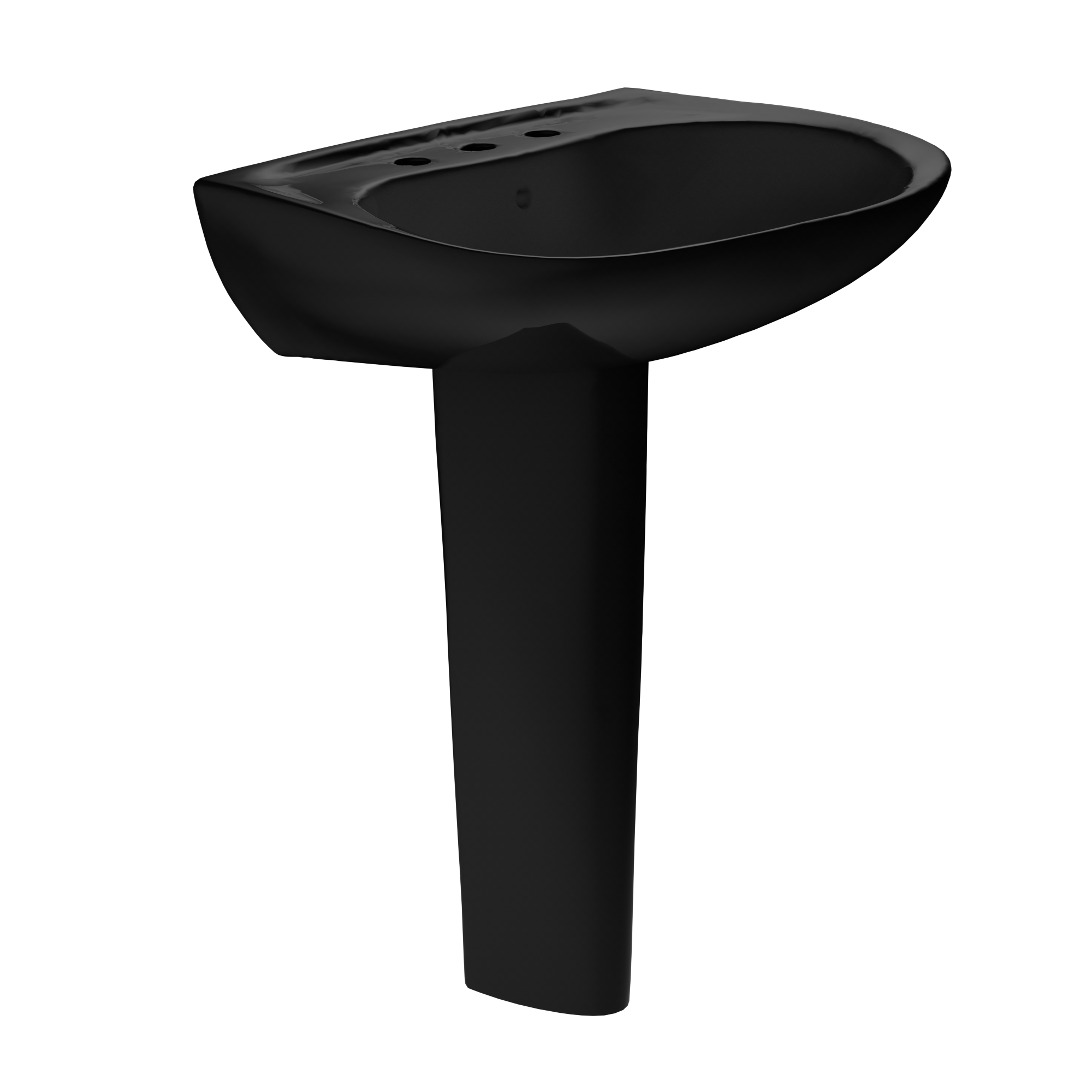TOTO LPT242.8#51 Prominence Oval Basin Pedestal Bathroom Sink For8 Inch Center Faucets - Ebony