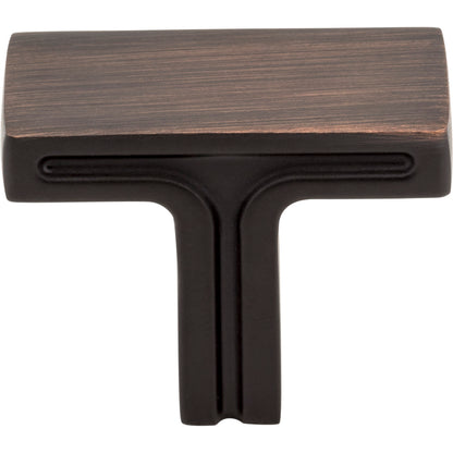 JEFFREY ALEXANDER 867DBAC Anwick 1-3/8" Length Bar Knob - Brushed Oil Rubbed Bronze