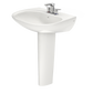 TOTO LPT242.4G#11 Prominence Oval Basin Pedestal Bathroom Sink with CeFiONtect for 4 inch Center Faucets , Colonial White