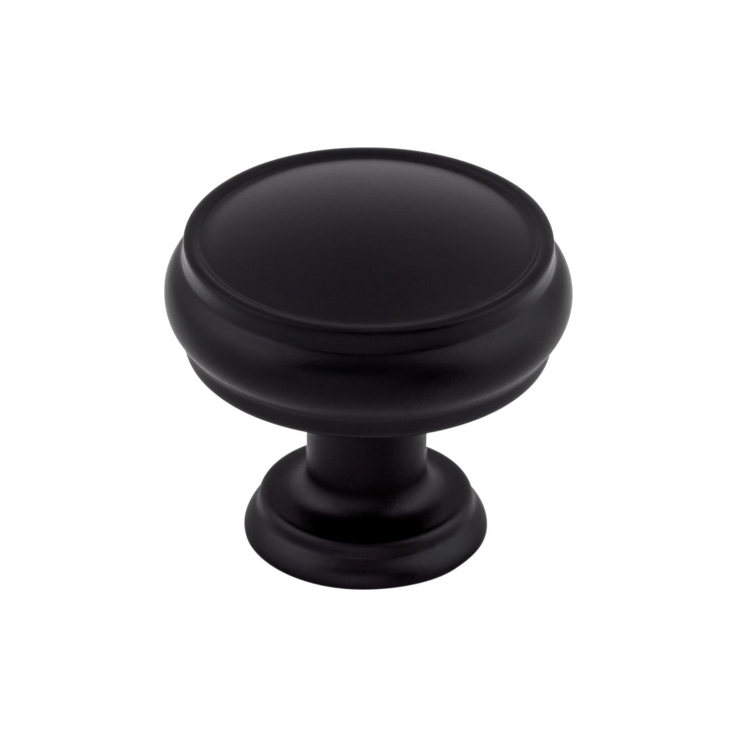 TOP KNOBS TK832BLK Eden 1 3/8" Diameter Round Knob - Flat Black