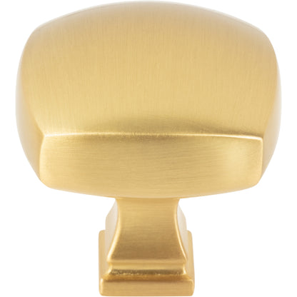 JEFFREY ALEXANDER 278L-BG Audrey 1-3/8" Diameter Square Knob - Brushed Gold