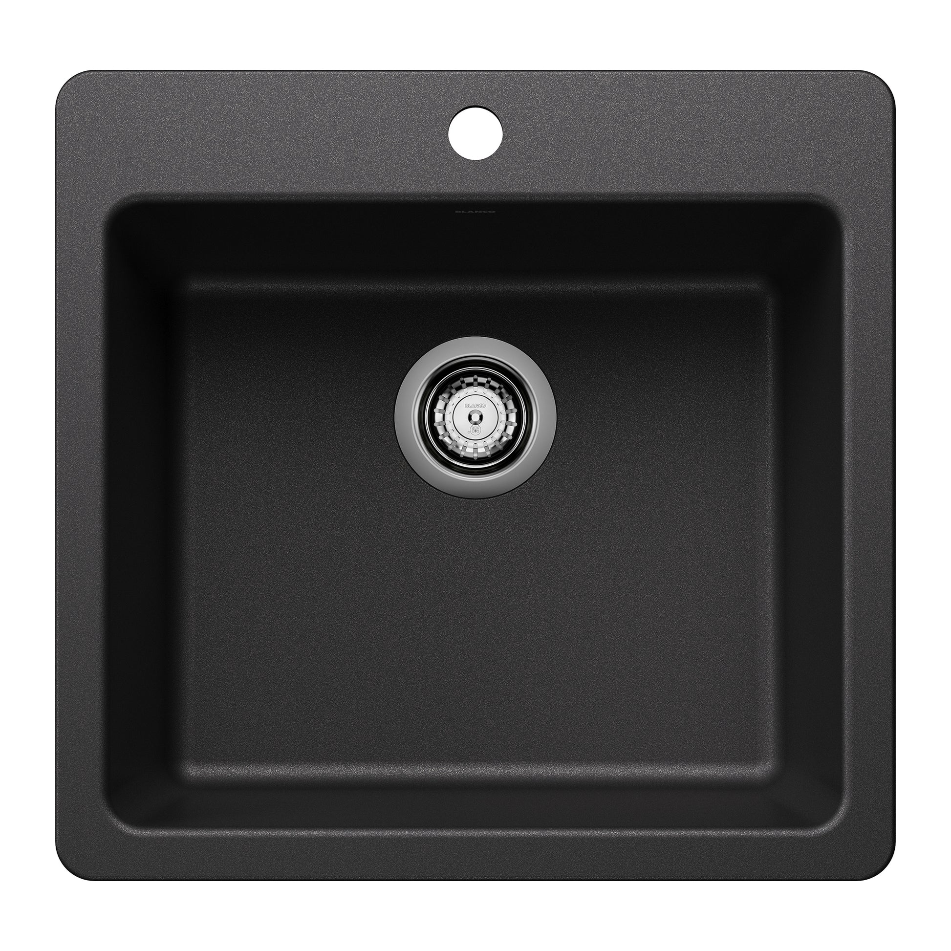 BLANCO 443227 Liven Liven SILGRANIT 21" Single Bowl Dual Mount Kitchen Sink - Anthracite in Anthracite