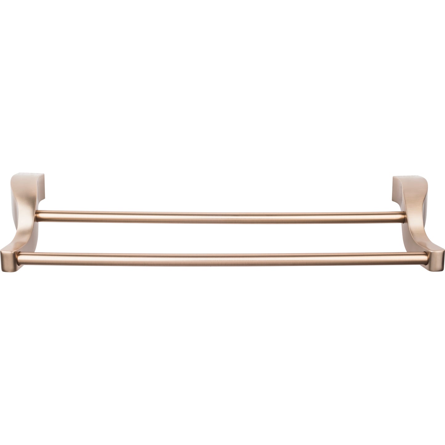 TOP KNOBS AQ9BB Aqua Double 25 1/4" Wall Mounted Towel Bar - Brushed Bronze