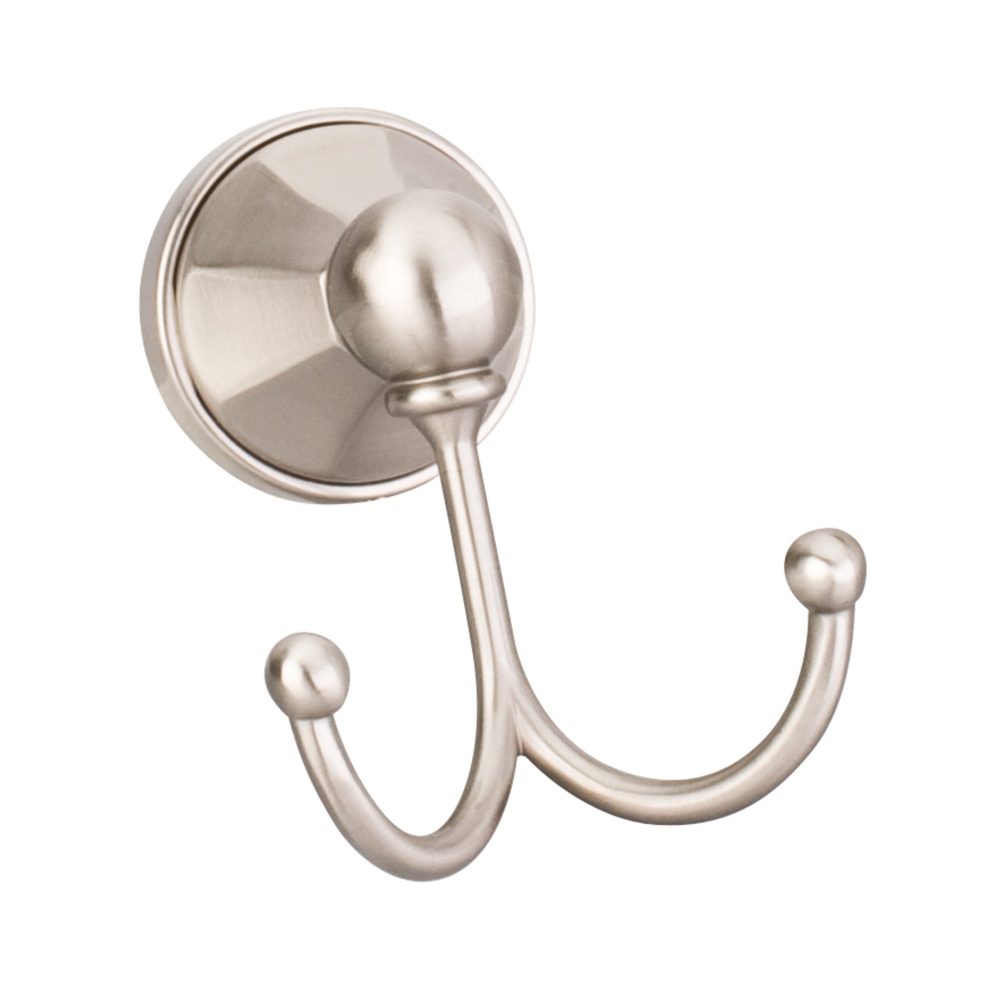 ELEMENTS BHE3-02SN-R Newbury Satin Nickel Double Robe Hook - Retail Packaged - Satin Nickel