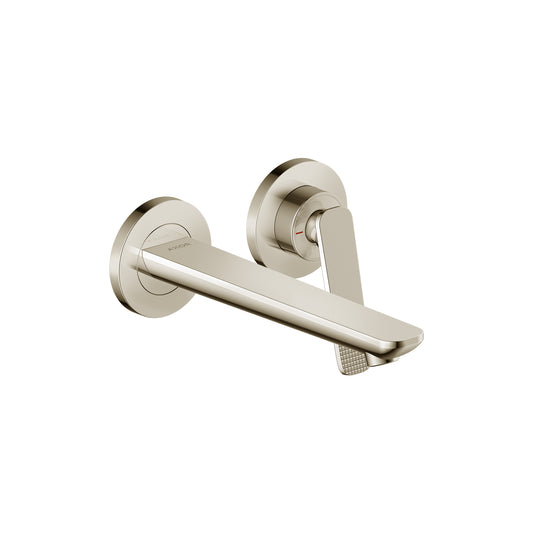 AXOR 49111831 Citterio C Wall-Mounted Single-Handle Faucet- Cubic Cut, 1.2 GPM - Polished Nickel