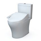 TOTO MW4463074CEMGN#01 Totowashlet+  Aquia Iv Two-Piece Elongated Dual Flush 1.28 And 0.9 Gpf Toilet And Washlet C2 Bidet Seat - Cotton White