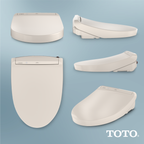 TOTO SW3036R#12 Washlet K300 Electronic Bidet Toilet Seat With Instantaneous Water Heating - Sedona Beige