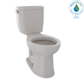 TOTO CST244EF#12 Entrada Two-Piece Elongated 1.28 Gpf Universal Height Toilet - Sedona Beige