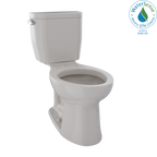 TOTO CST244EF#12 Entrada Two-Piece Elongated 1.28 Gpf Universal Height Toilet - Sedona Beige