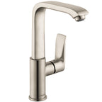 HANSGROHE 31087821 Metris Single-Hole Faucet 230 with Swivel Spout and Pop-Up Drain, 1.2 GPM - Brushed Nickel