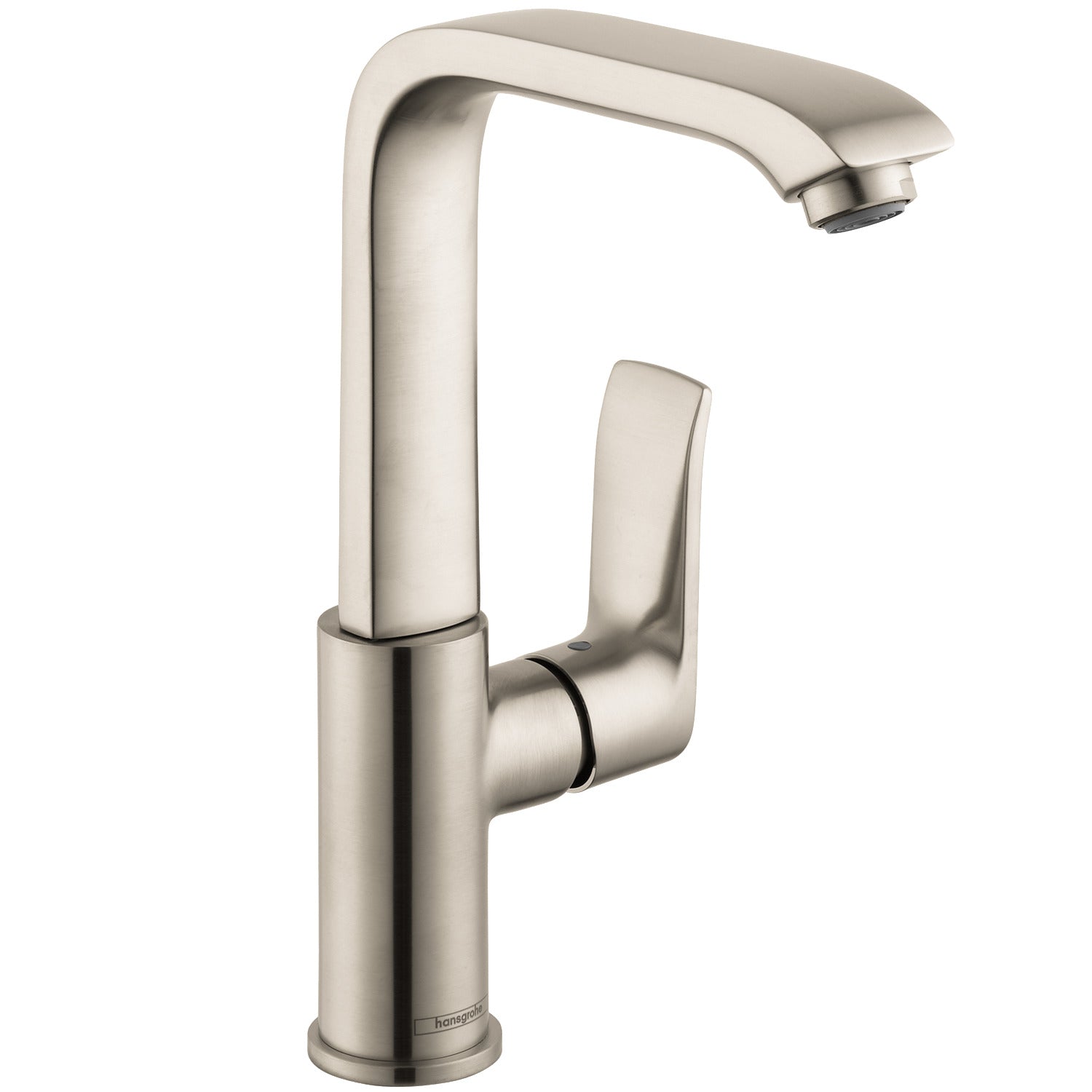 HANSGROHE 31087821 Metris Single-Hole Faucet 230 with Swivel Spout and Pop-Up Drain, 1.2 GPM - Brushed Nickel