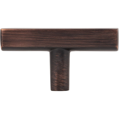 JEFFREY ALEXANDER 845TL-DBAC Dominique 2-1/4" Length Bar Knob - Brushed Oil Rubbed Bronze