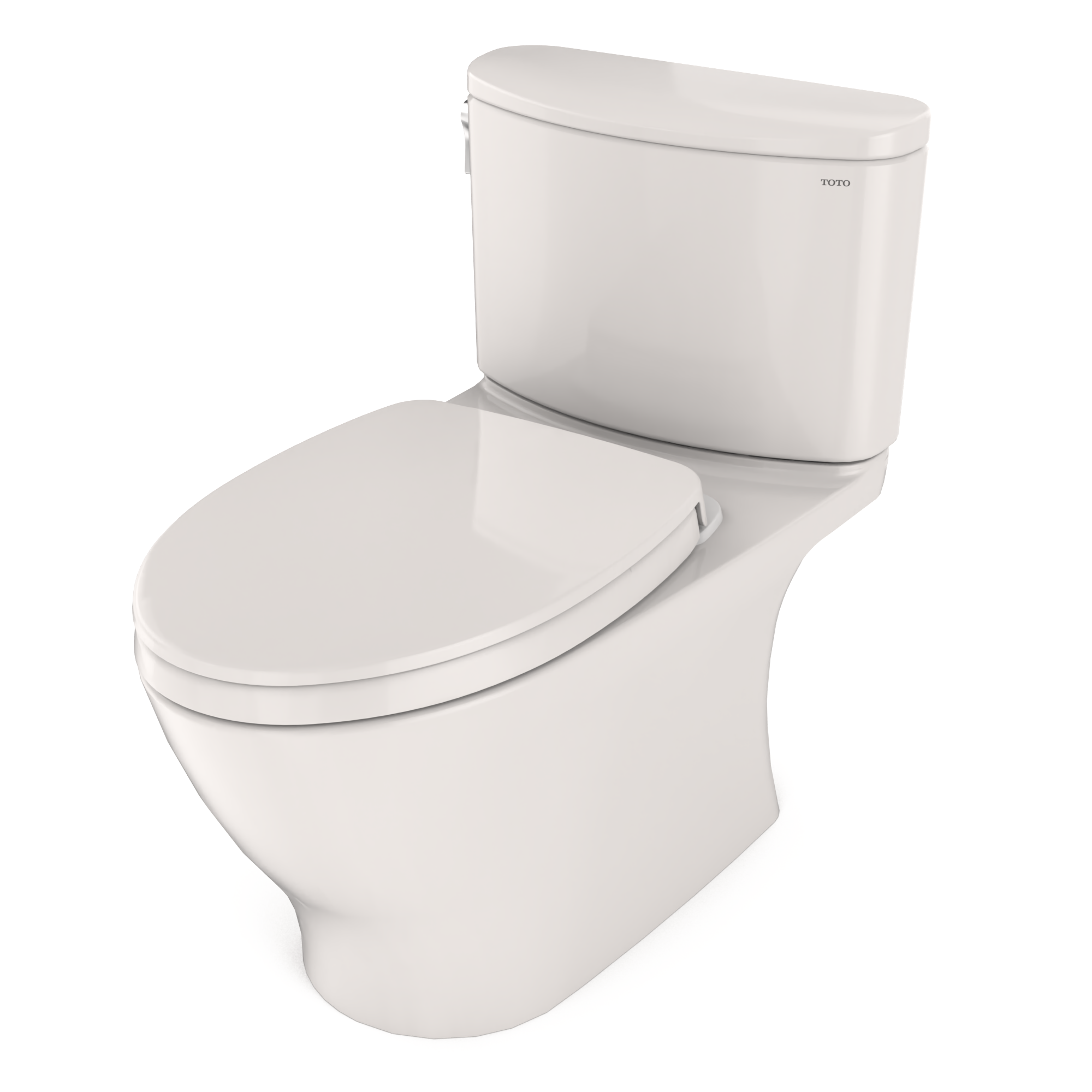 TOTO MS442124CUFG#11 Nexus 1G Two-Piece Elongated 1.0 Gpf Universal Height Toilet With Cefiontect And Ss124 Softclose Seat - Colonial White