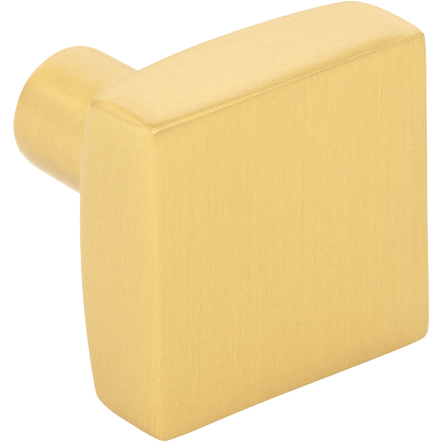 JEFFREY ALEXANDER 845BG Dominique 1-1/8" Length Square Knob - Brushed Gold