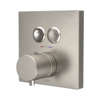 TOTO TBV02406U#BN Square Thermostatic Mixing Valve With 2-Function Shower Trim - Brushed Nickel