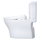 TOTO MW4364736CEMFGN#01 Washlet+ Aquia Iv Cube Two-Piece Elongated Dual Flush 1.28 And 0.9 Gpf Toilet With S7A Contemporary Bidet Seat - Cotton White