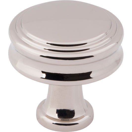 TOP KNOBS TK3190PN Coddington 1 1/4" Length Round Knob - Polished Nickel