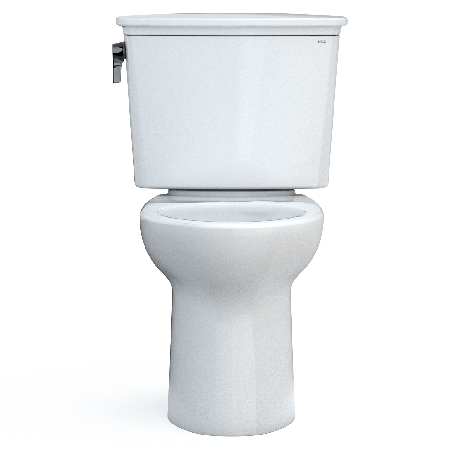 TOTO CST786CEFG.10#01 Drake Transitional Two-Piece Elongated 1.28 Gpf Universal Height Tornado Flush Toilet With 10 Inch Rough-In And Cefiontect - Cotton White