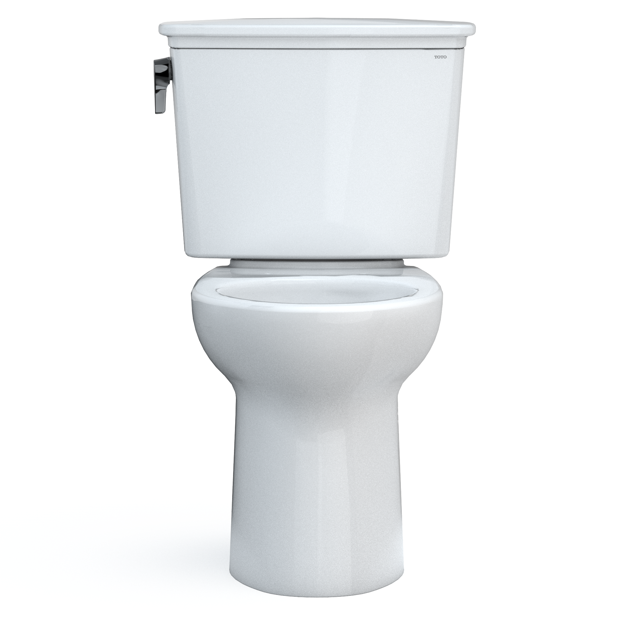 TOTO CST786CEFG.10#01 Drake Transitional Two-Piece Elongated 1.28 Gpf Universal Height Tornado Flush Toilet With 10 Inch Rough-In And Cefiontect - Cotton White