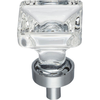 JEFFREY ALEXANDER G140PC Harlow 1" Length Square Knob - Polished Chrome