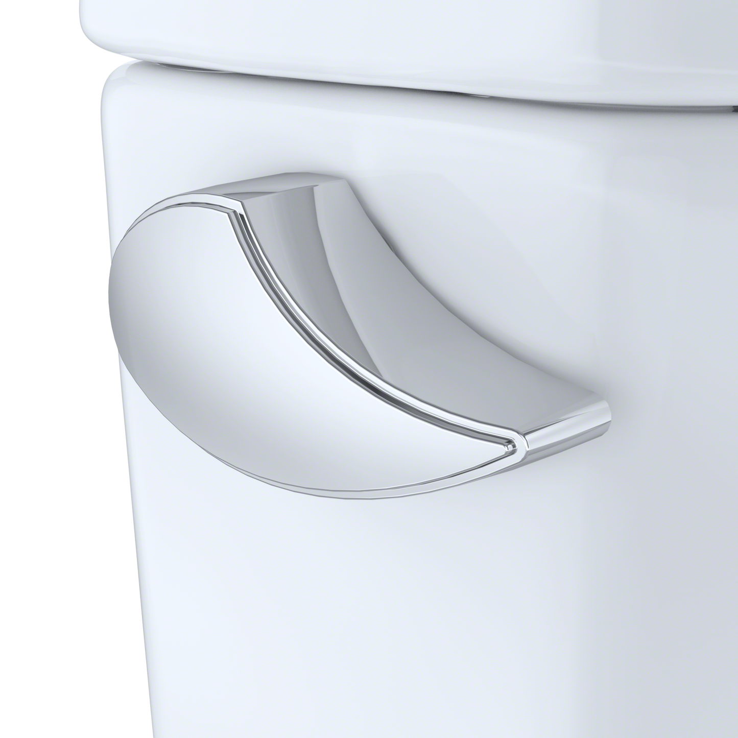 TOTO CST474CEFRG#01 Vespin II Two-Piece Elongated 1.28 GPF Universal Height Skirted Toilet with CEFIONTECT and Right-Hand Trip Lever , Cotton White