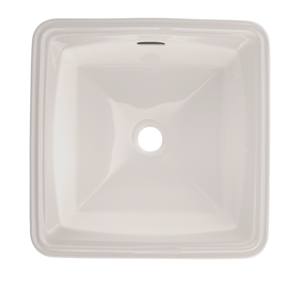 TOTO LT491G#11 Connelly Square Undermount Bathroom Sink With Cefiontect - Colonial White
