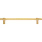 JEFFREY ALEXANDER 598-18BG Larkin Knurled Center 18" Center-to-Center Appliance Pull - Brushed Gold