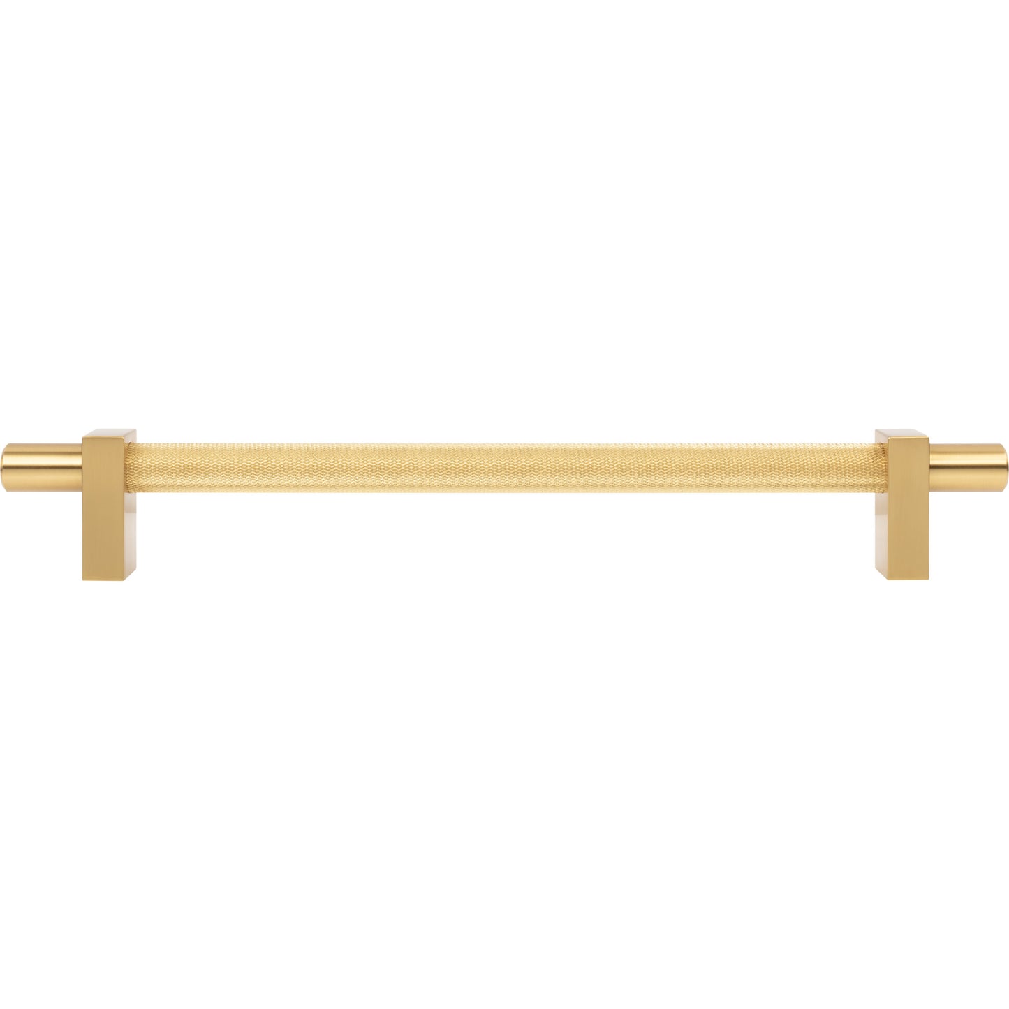 JEFFREY ALEXANDER 598-18BG Larkin Knurled Center 18" Center-to-Center Appliance Pull - Brushed Gold