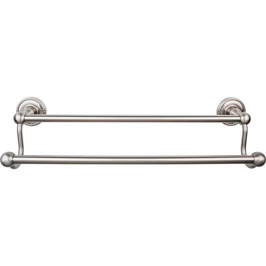 TOP KNOBS ED7BSNF TOP BATH (R) Edwardian Bath Double 20 1/2" Wall Mounted Towel Bar - Brushed Satin Nickel