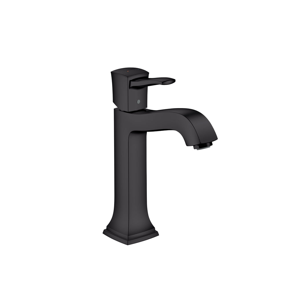 HANSGROHE 31302671 Metropol Classic Single-Hole Faucet 160 with Pop-Up Drain, 1.2 GPM - Matte Black