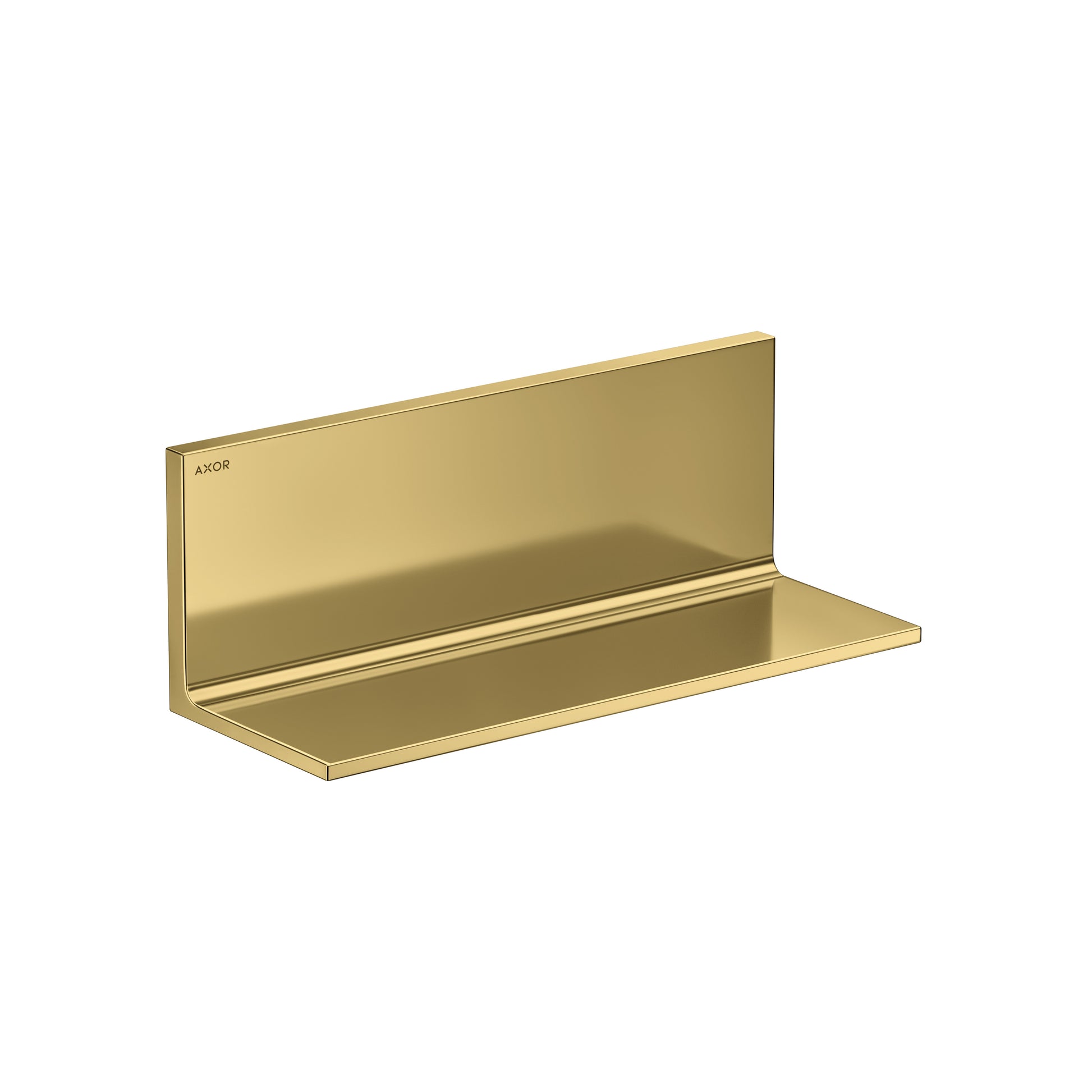 AXOR Universal Rectangular  Shelf, 12" in Polished Gold Optic